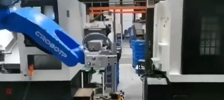 Robo CROBOTP Stamping sou entènèt chaje ak dechaje Aplikasyon